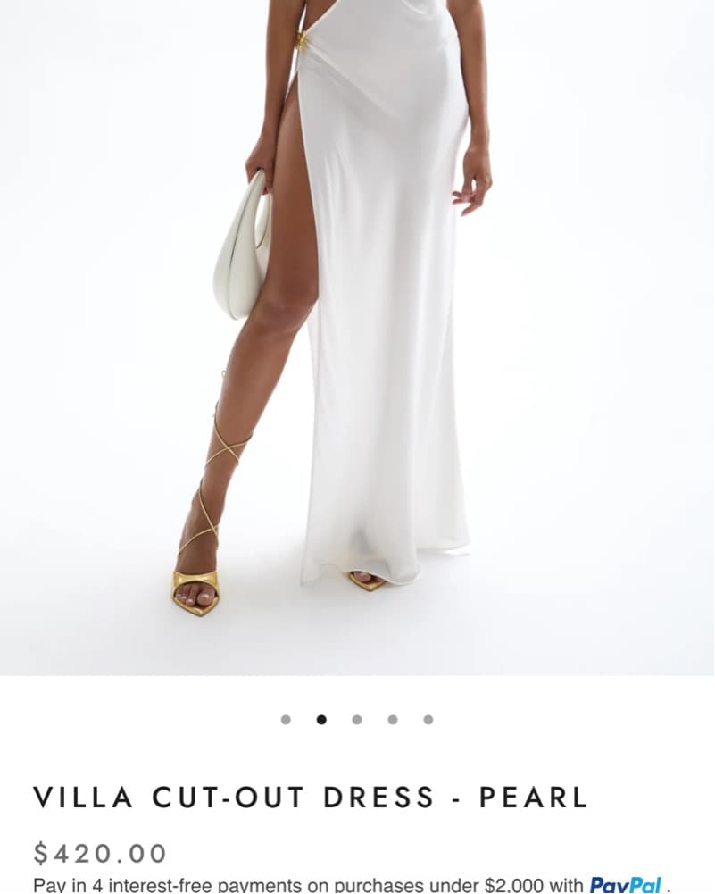 Cin Cin White Cut Out Dress - Image 3