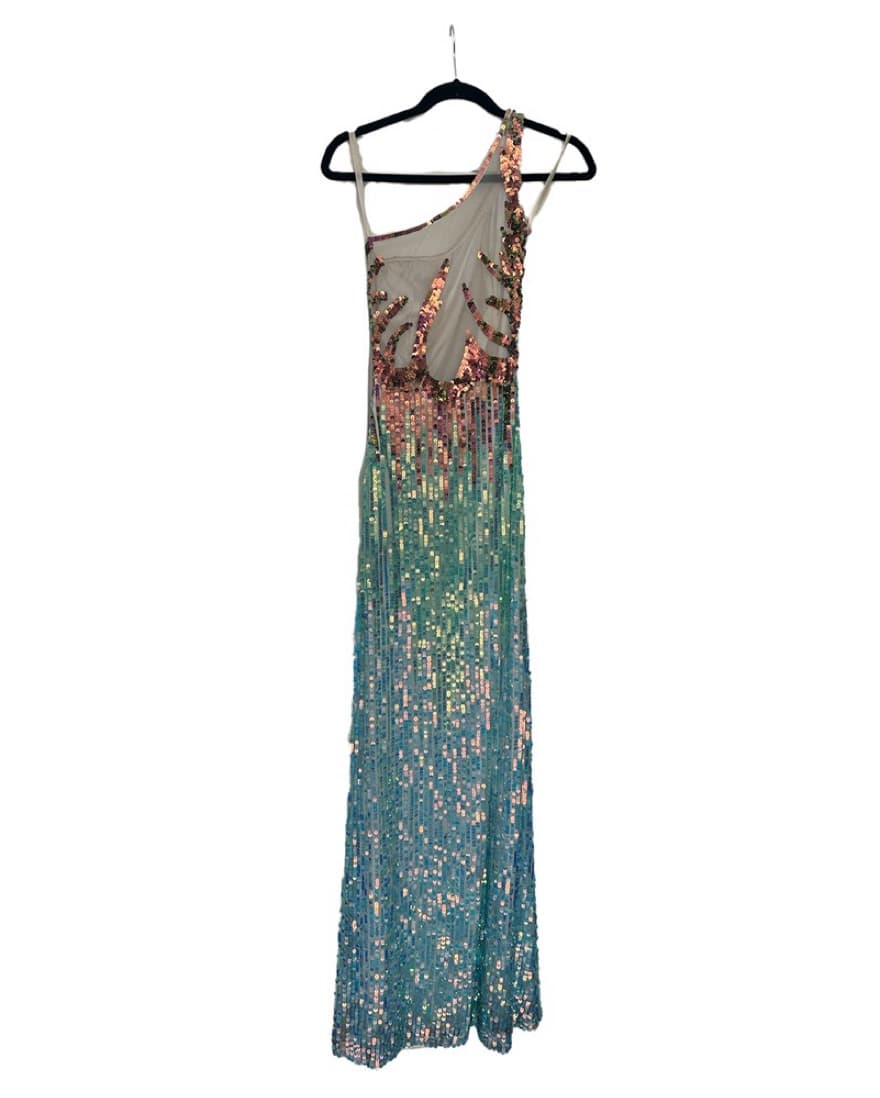 Sequin Asemetric Gown  - Image 2