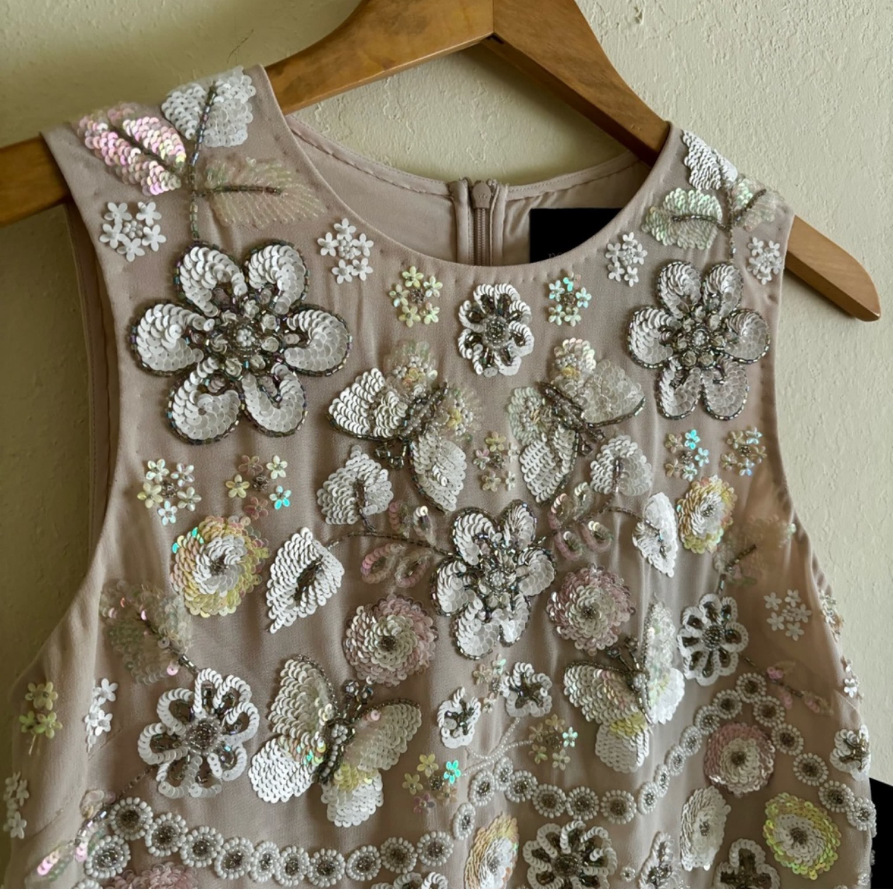 Needle & Thread Floral Sequin Top - Image 4
