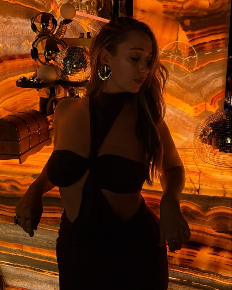 Peppermayo Brown Cut-out Halter Dress - Image 4