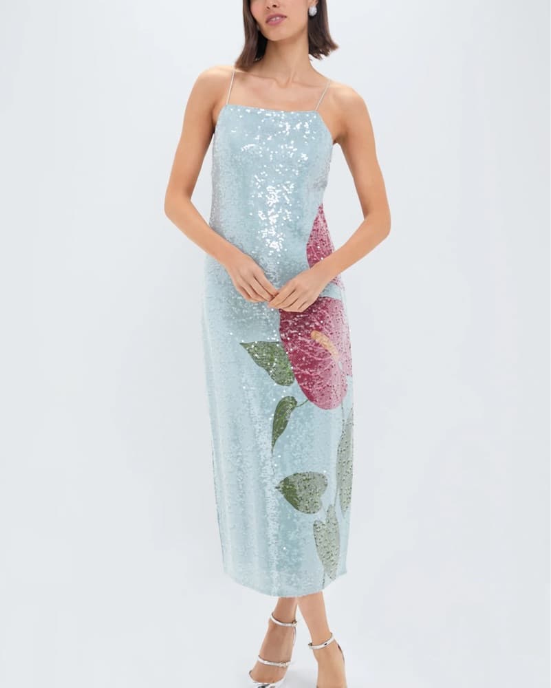 Farm Rio - Anthurium Flowers Sequined - Image 1