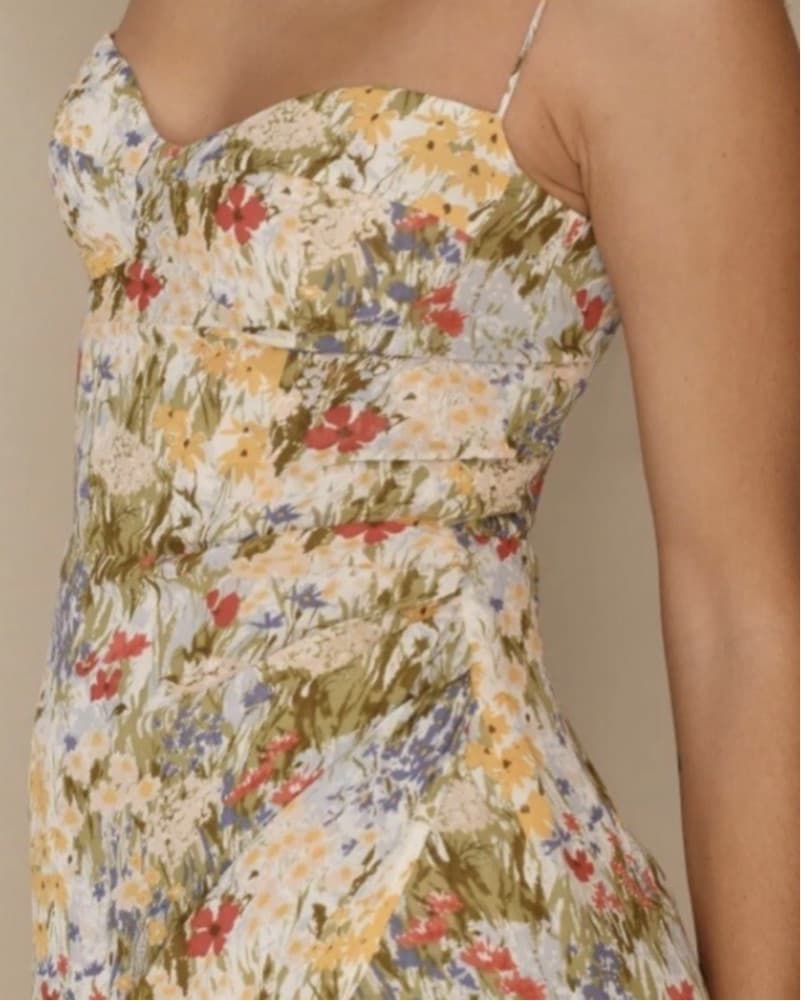 Reformation Kourtney Floral Dress - Image 4