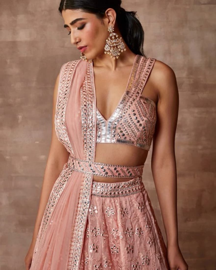 Pink Lehenga Set (Indian Wedding Outfit) - Image 4