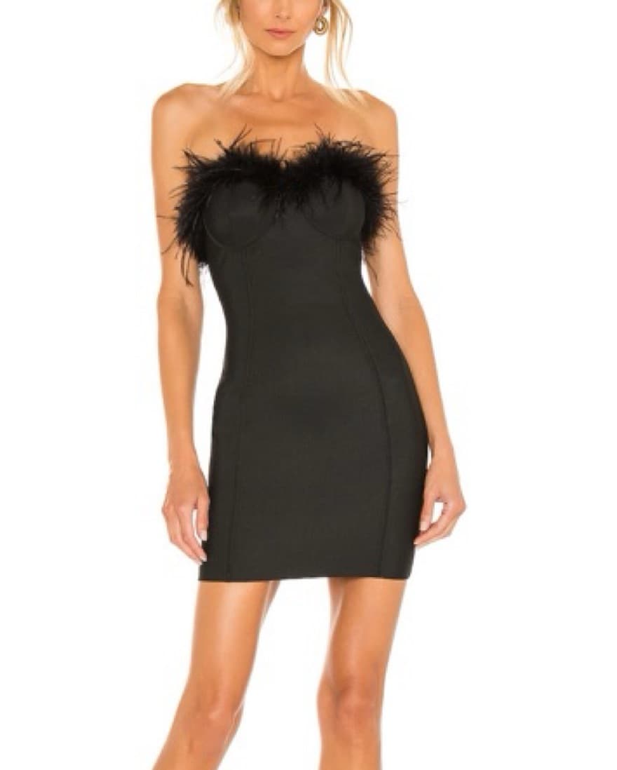 Superdown Revolve Black Feather Mini  - Image 1