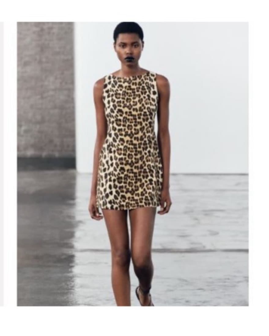 Zara Leopard Mini Dress - Image 3