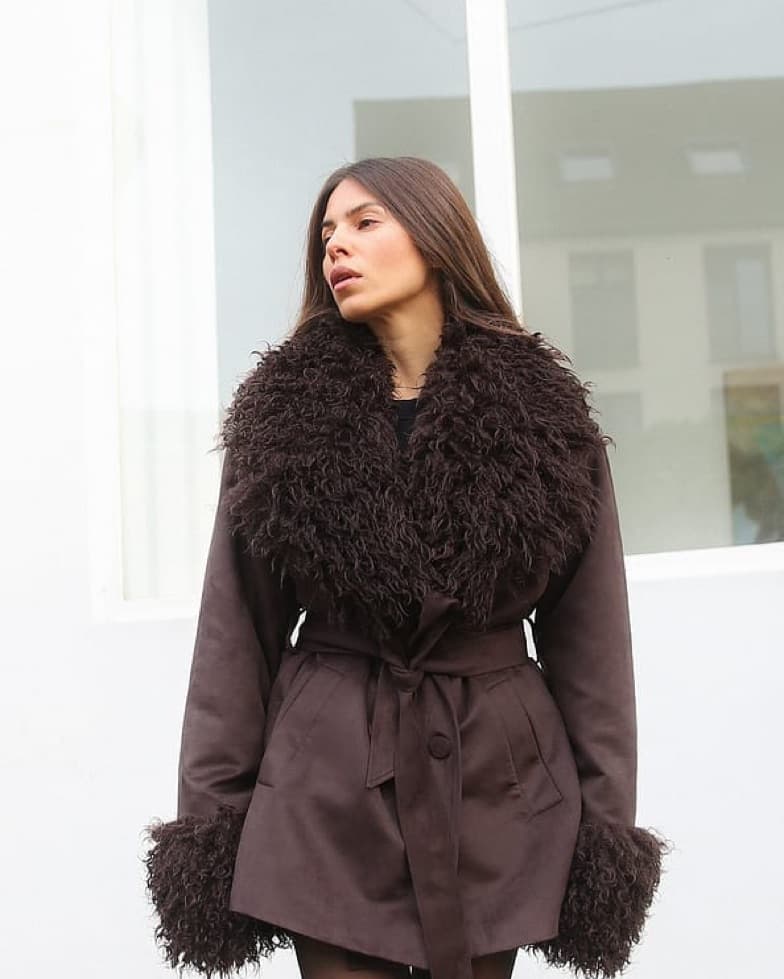 NA-KD Faux Fur Detail Bonded Jacket - Image 4