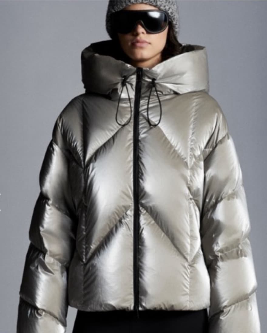 Moncler Silver Coat - Image 1