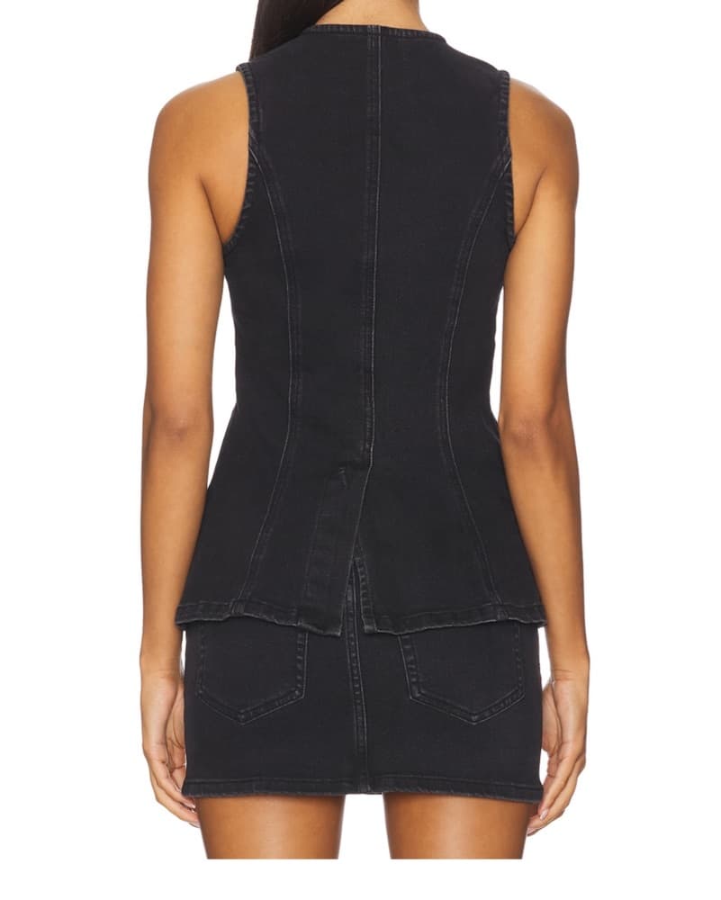 Black Denim Skirt Set  - Image 3