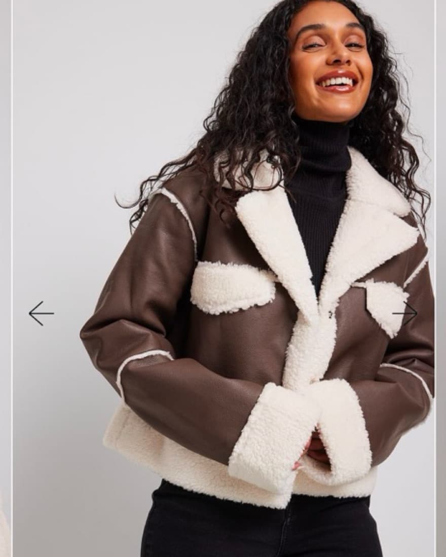Aviator Faux Shearling Jacket - Image 2