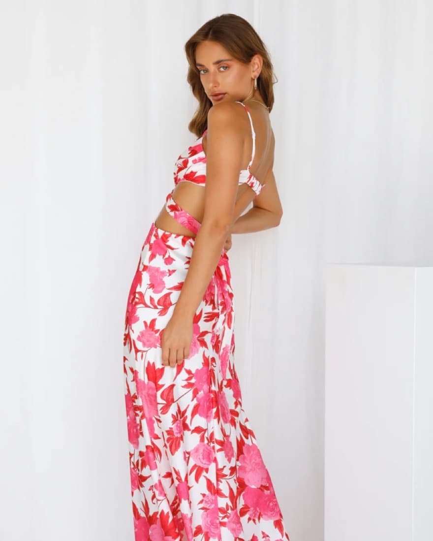 Pink Floral Sexy Dress! - Image 3