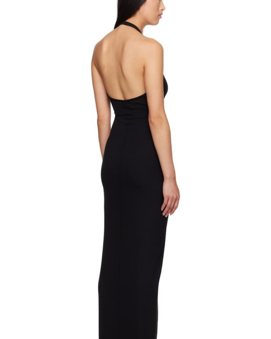 SKIMS Black Soft Lounge Halter Dress - Image 2
