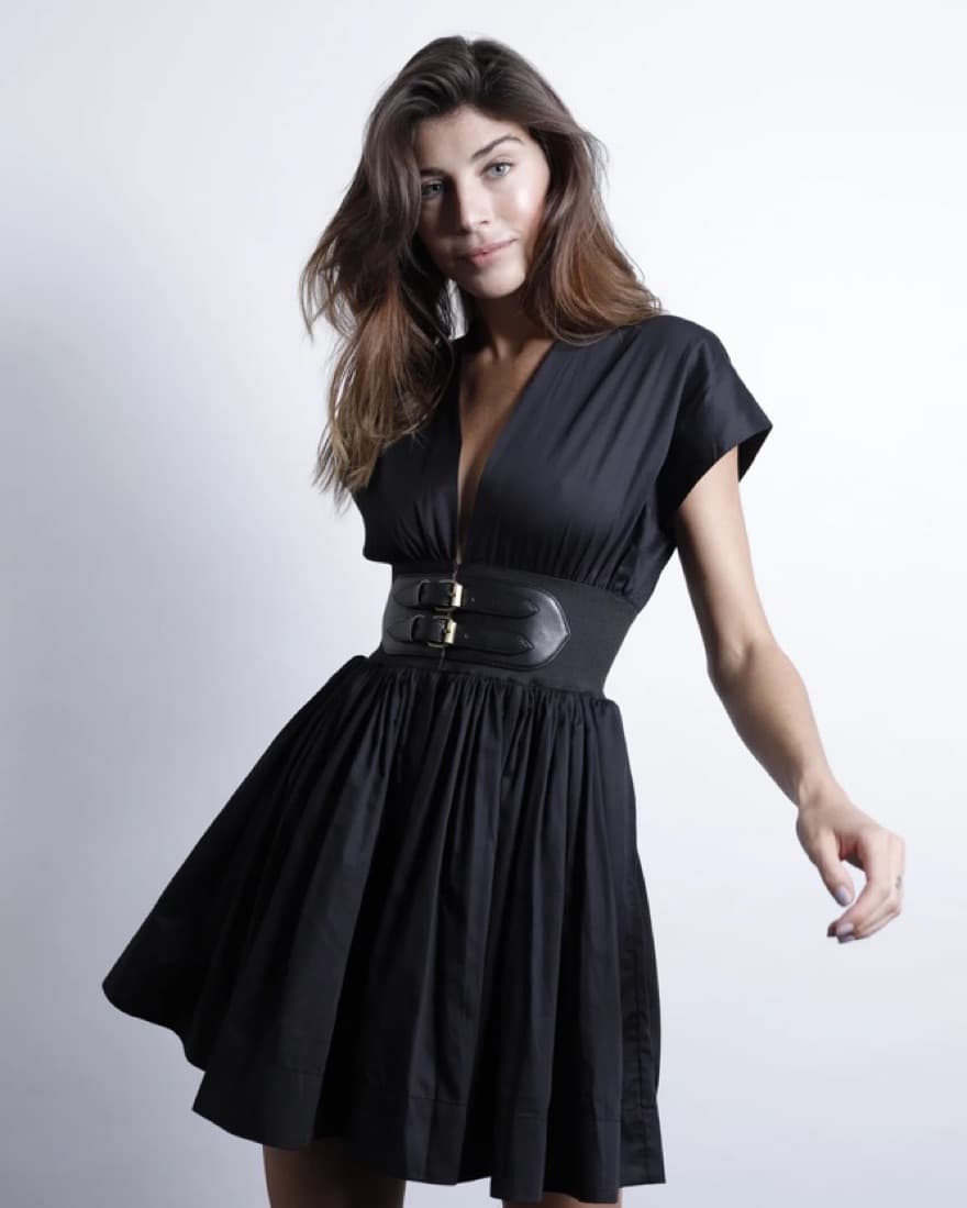 KARINA GRIMALDI - BRIAR MINI DRESS - BLA - Image 2