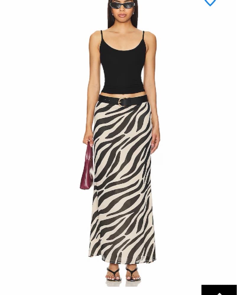 Zebra Maxi Skirt  - Image 1