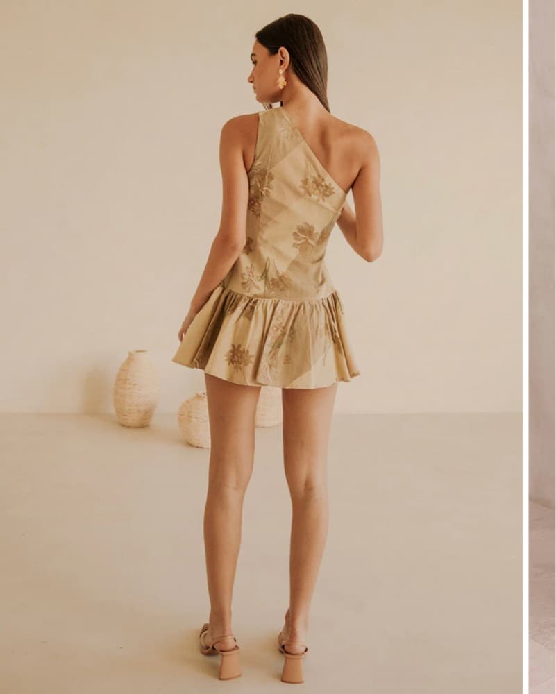 Ellira One-Shoulder Floral Minidress - Image 4