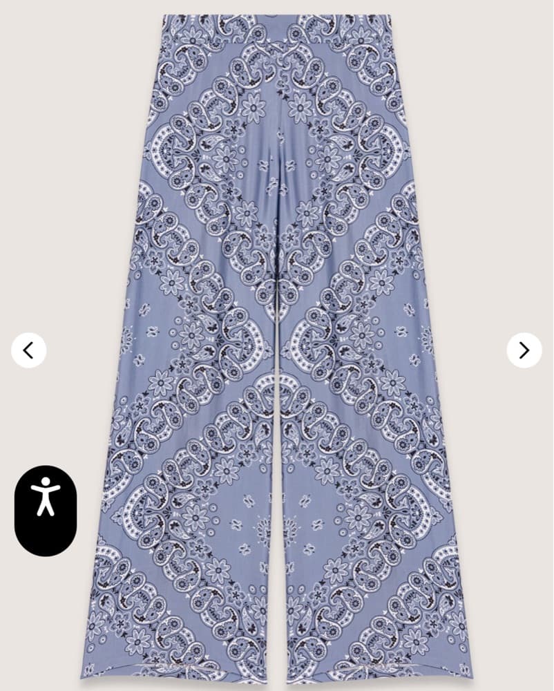 Maje Silk Flowy Pants - Image 2