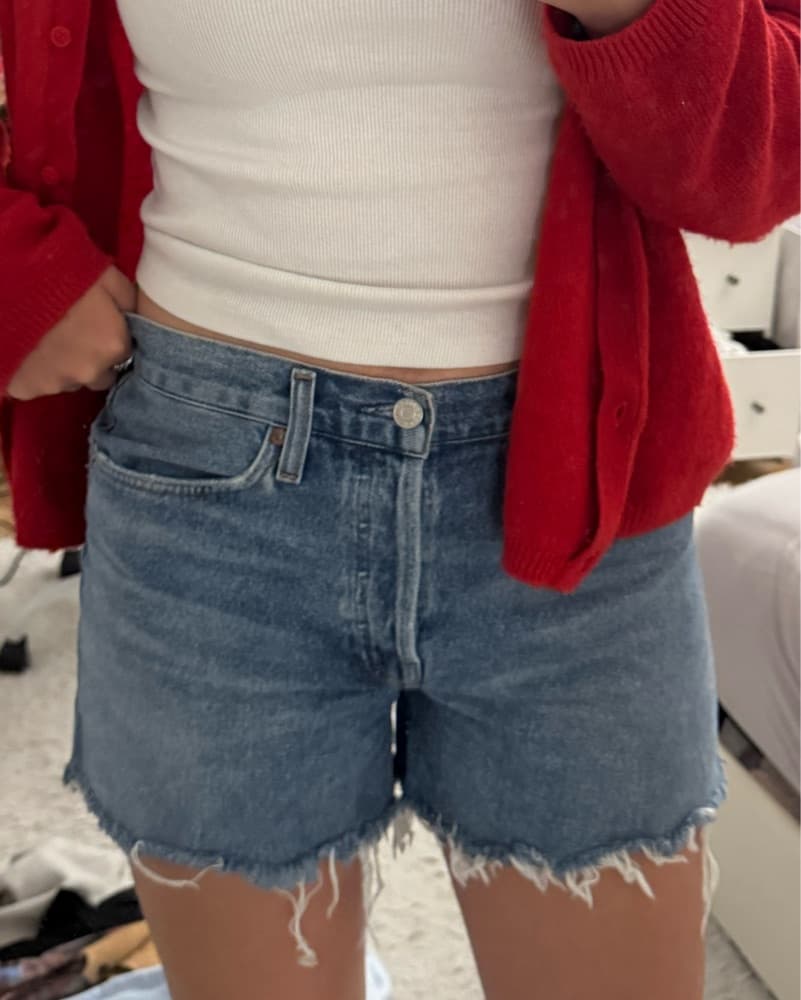 Agolde Parker Long Shorts - Image 1