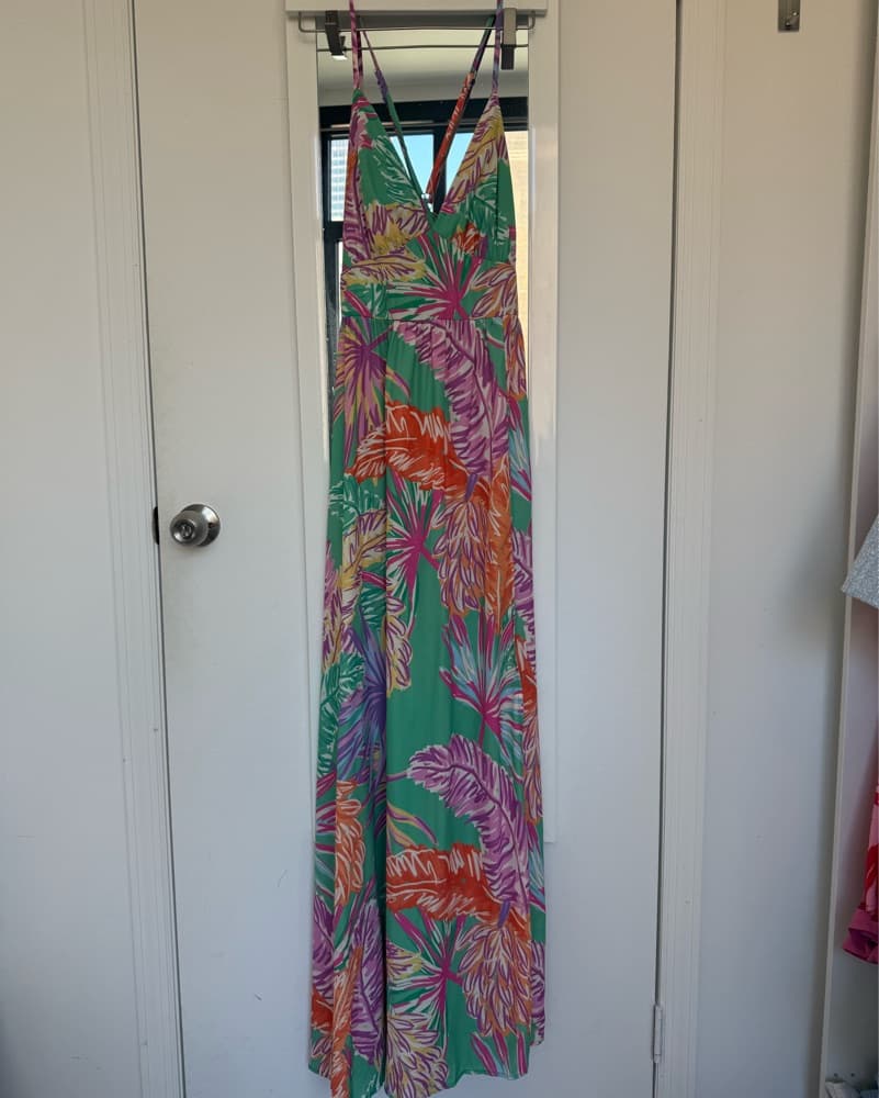 Vibrant Tropical Maxi Dress - Image 2