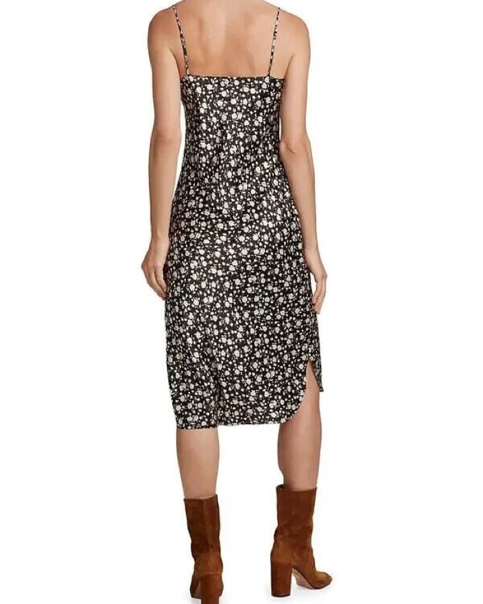Nili Lotan Silk Floral Cami Midi Dress - Image 4