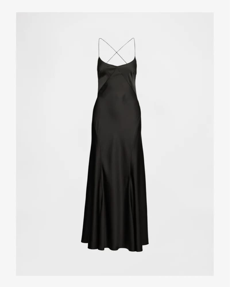 GapStudio Black Slip Dress - Image 1
