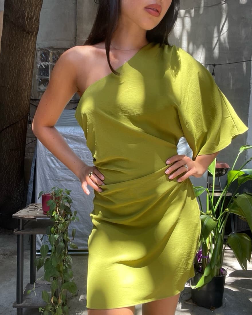Off-shoulder Mini Dress - Image 1
