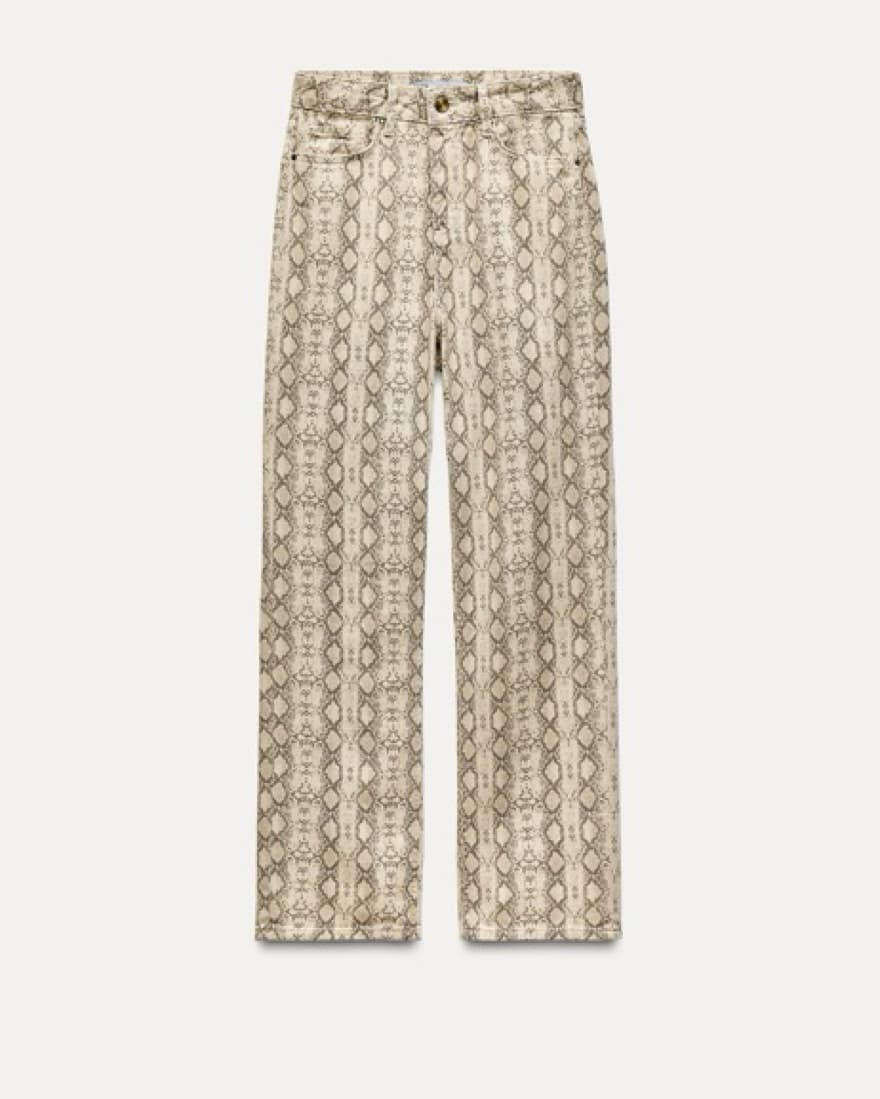 Zara Snake Print Denim Set - Image 6