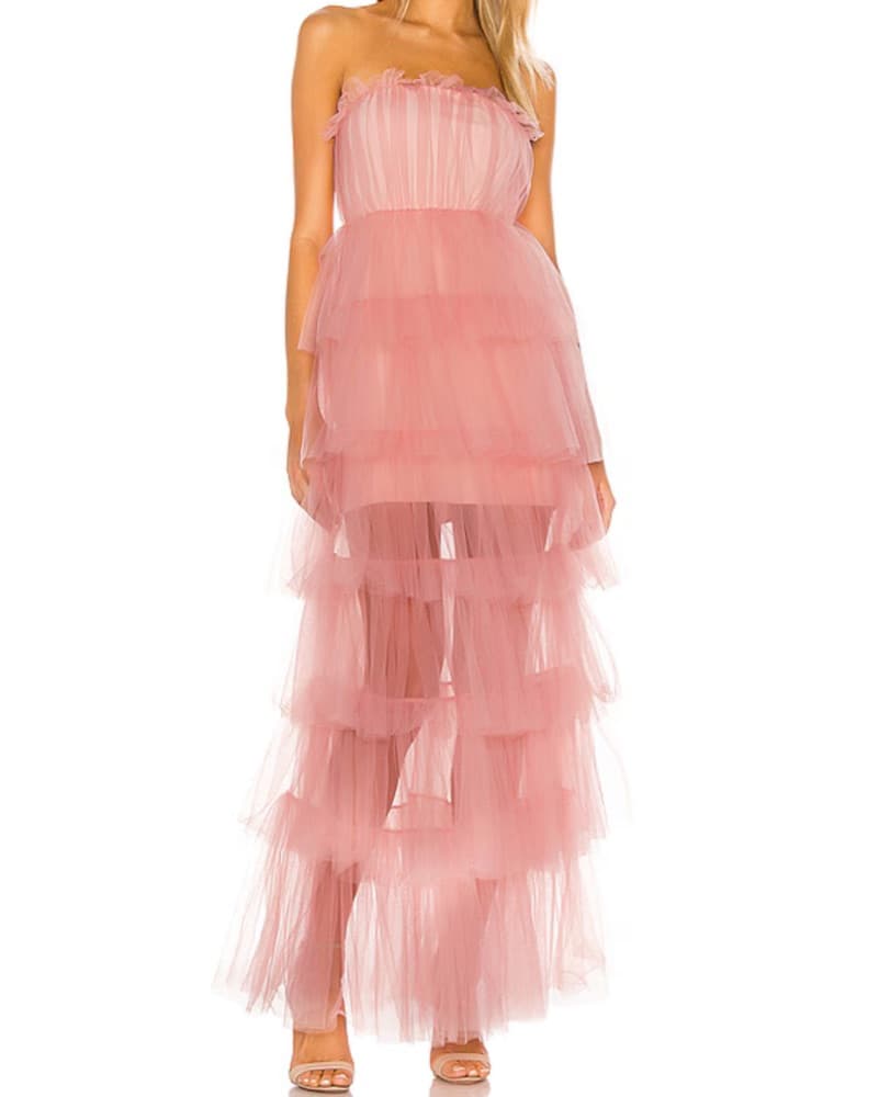 Lovers and Friends Blush Pink Gown - Image 1