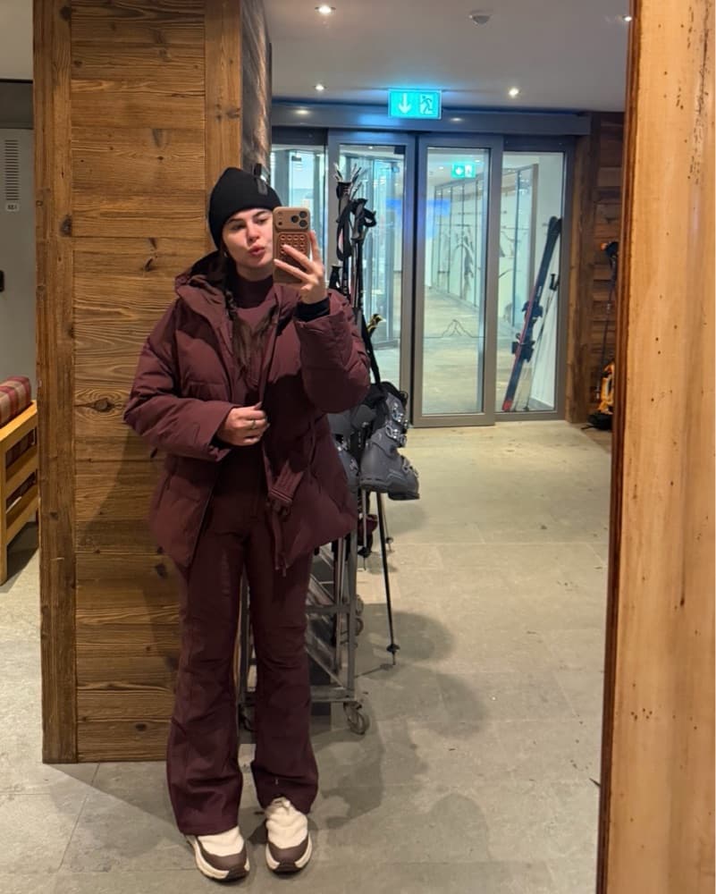 HalfDays Maroon Belted Puffer - Image 4