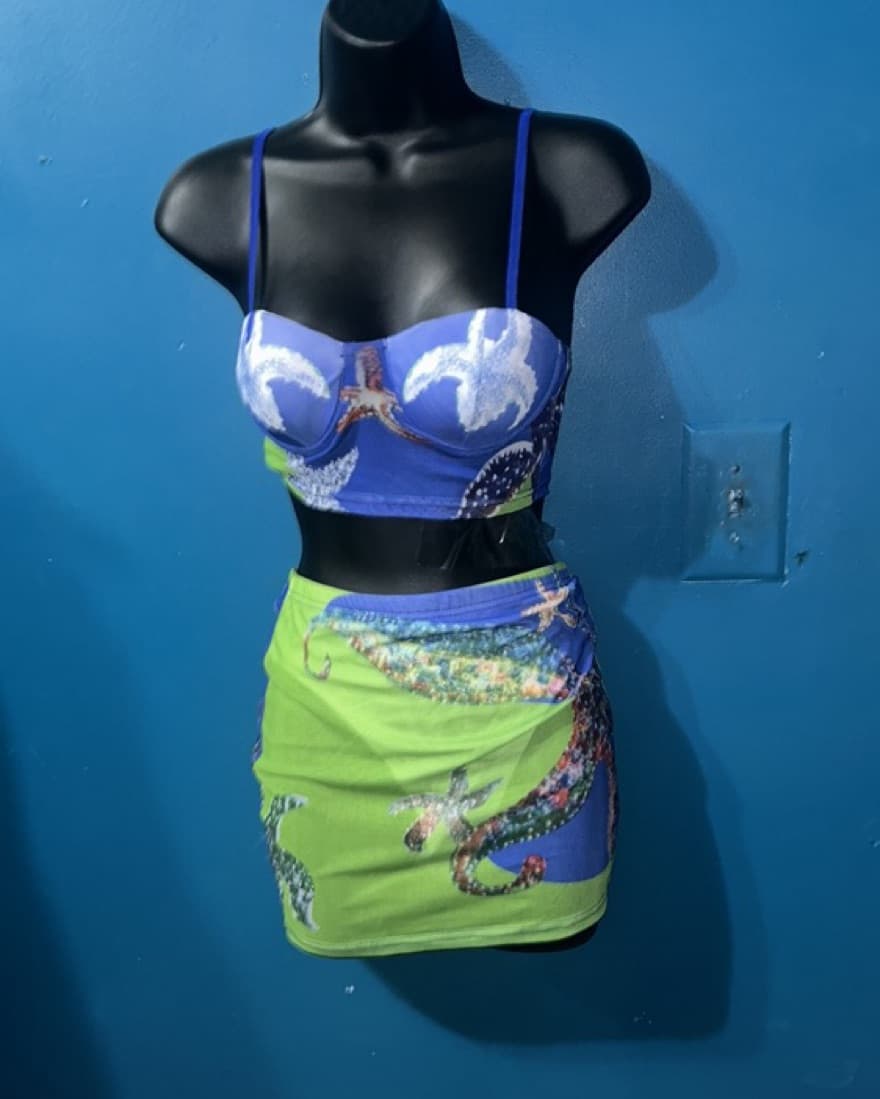 Shein Starfish Print Two Piece Set - Image 2
