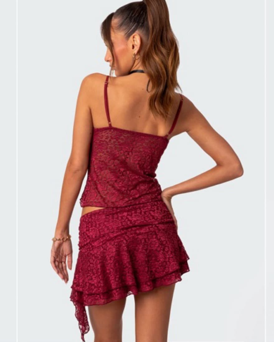 Edikted Red Lace Set - Image 2