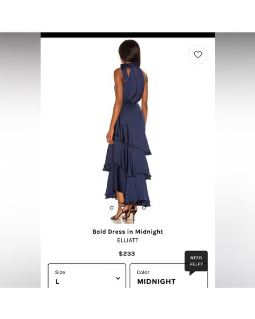 Revolve Navy Elliat Wedding Guest Dress - Image 3
