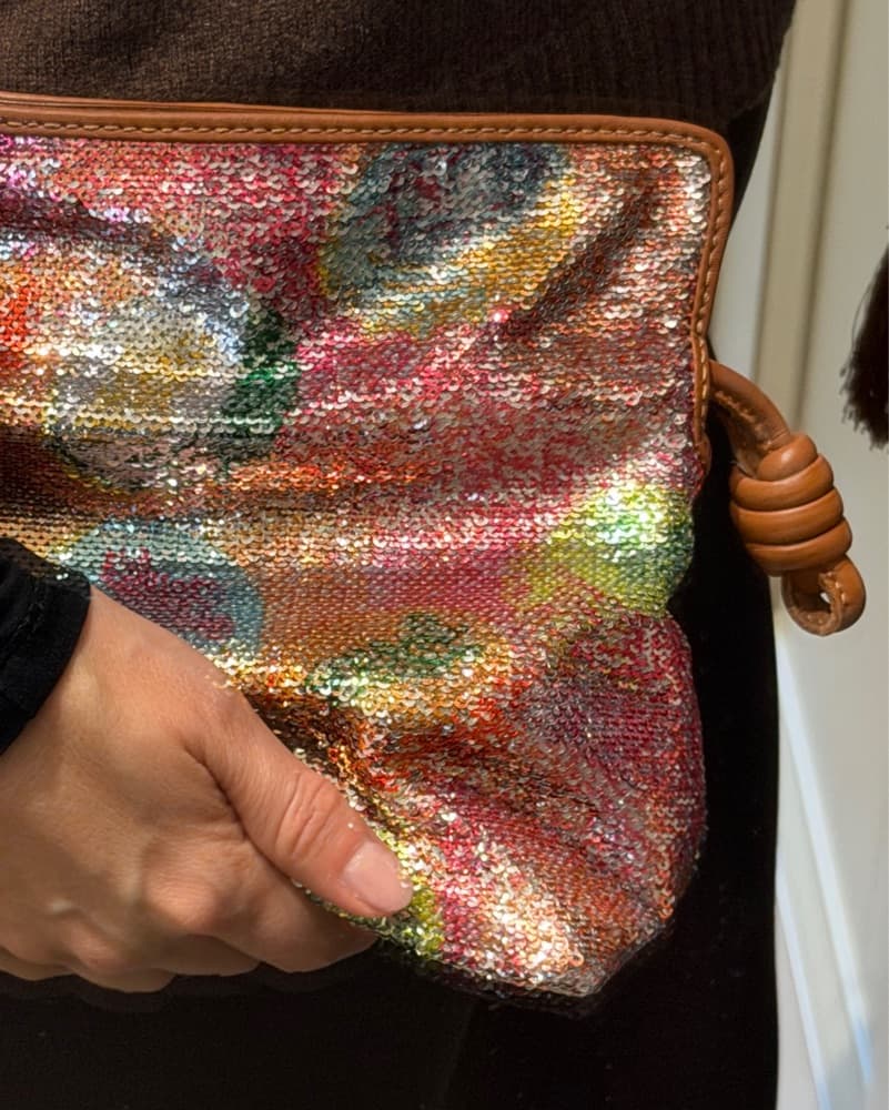 Vibrant Sequin and Beaded Crossbody Bag - Image 3