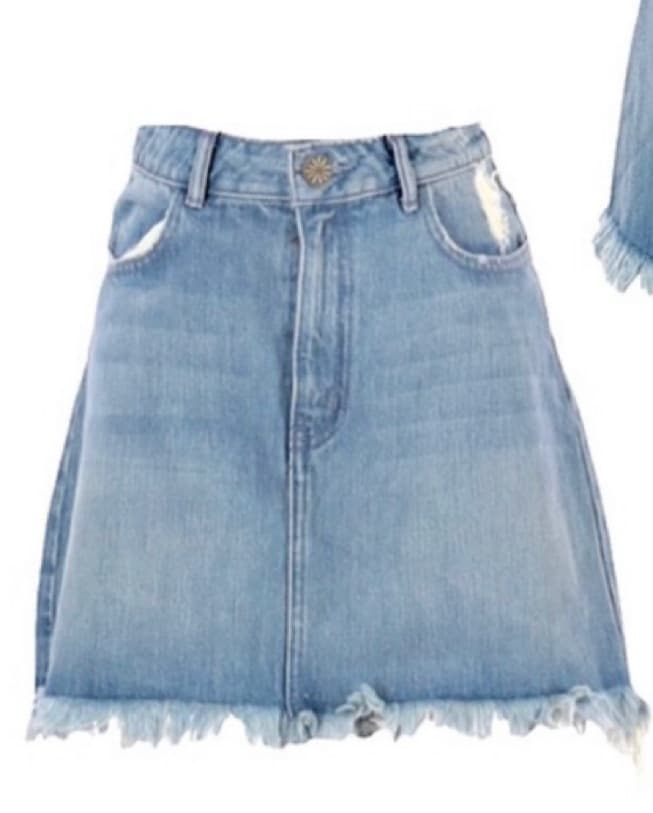 Show Me Your Mumu Denim Skirt - Image 1