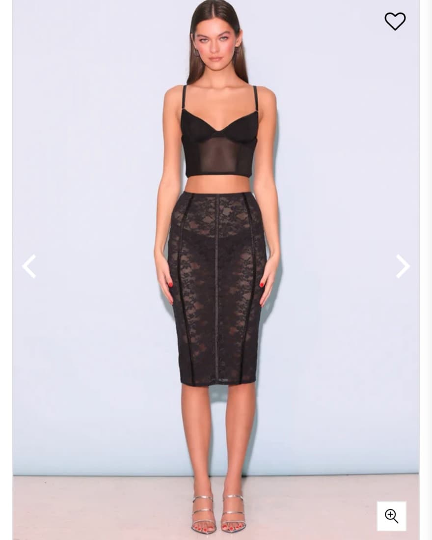 Fleur Du Mal Le Stretch Lace Skirt  - Image 1