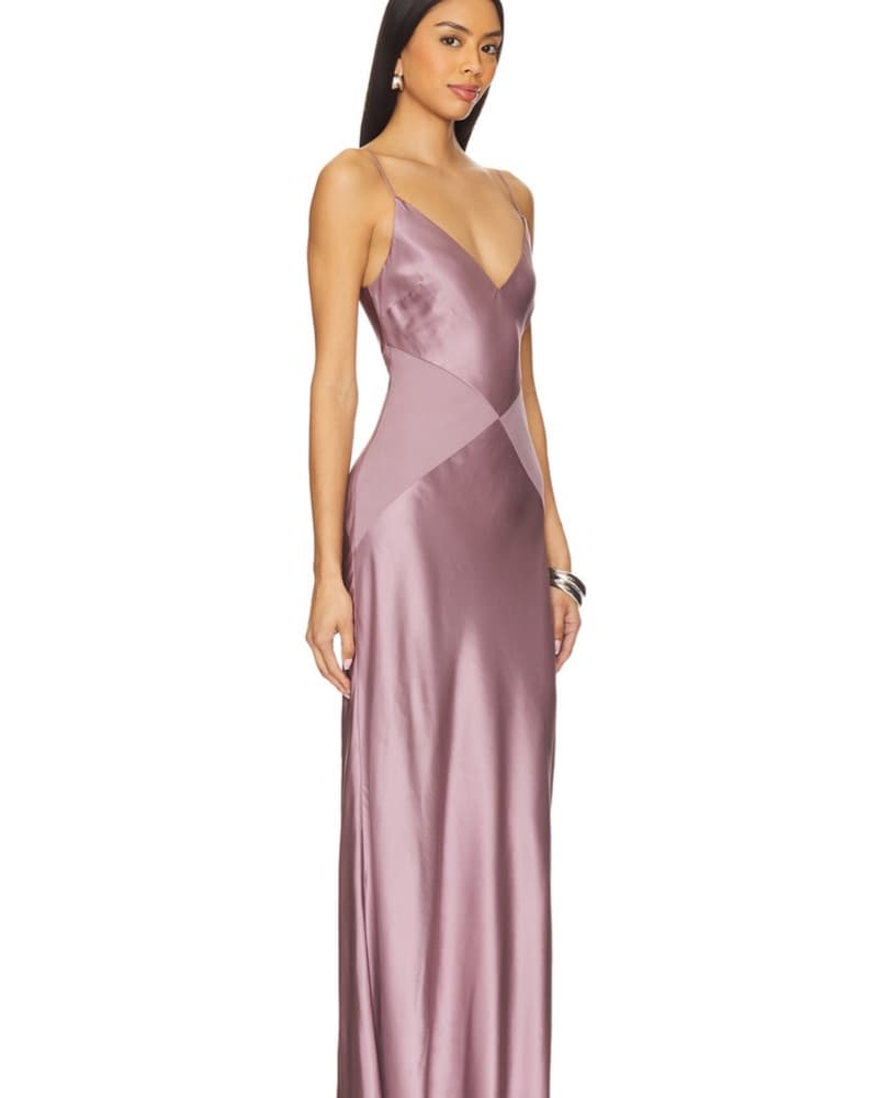 Cassia Maxi Dress in Mauve - Image 2