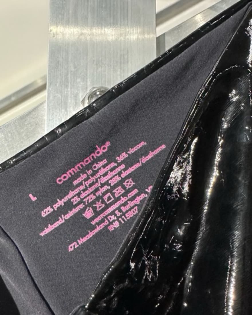 Commando Leather Look Leggings - Image 2