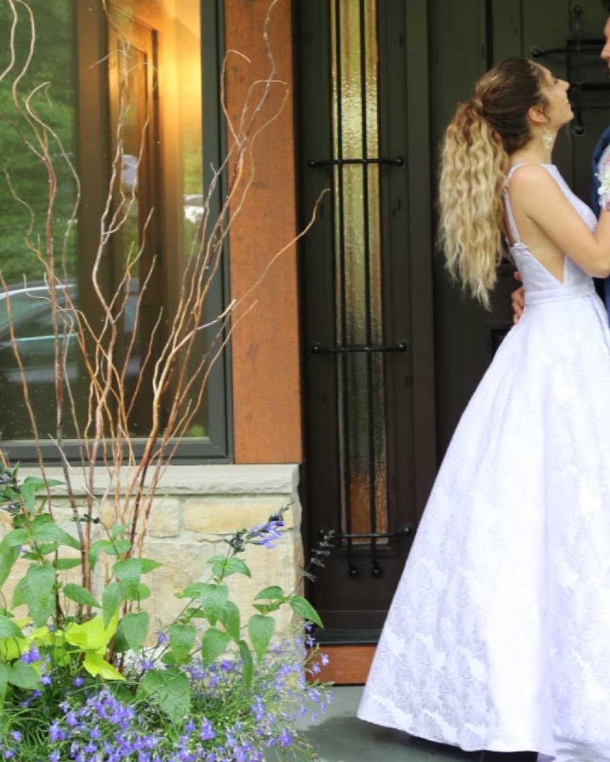 Sherri Hill Purple Prom Dress - Image 3
