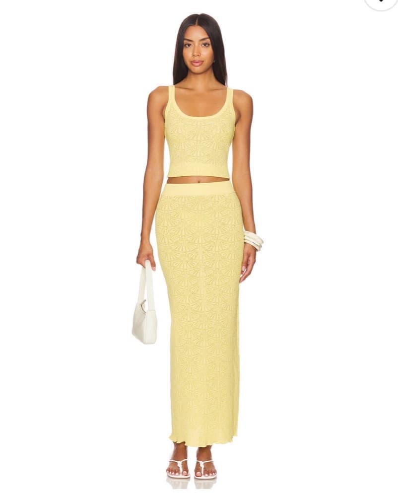 SNDYS Knit Maxi Yellow Set - Image 2