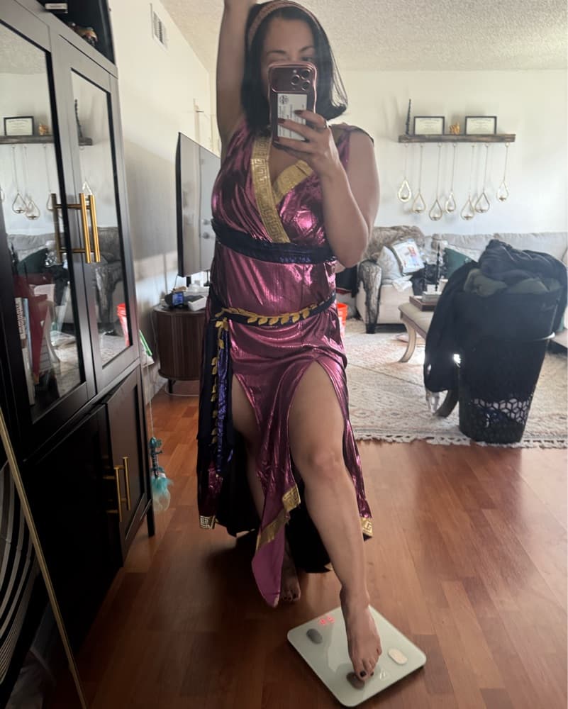 Glamorous Metallic Plunging Dress - Image 2