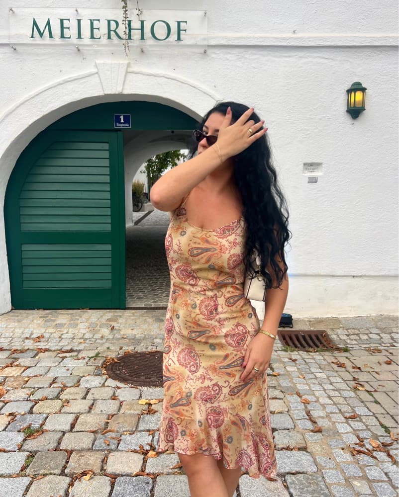 Vintage Ruffle Dress - Image 1