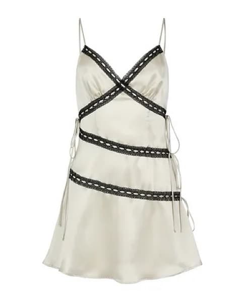 Camille Silk Mini Dress - Image 6