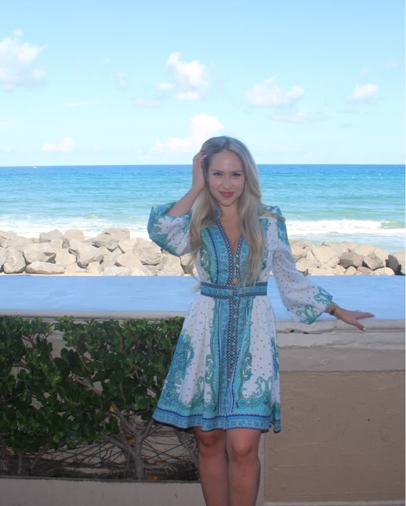 Chic Paisley-Inspired Midi Dress - Image 3