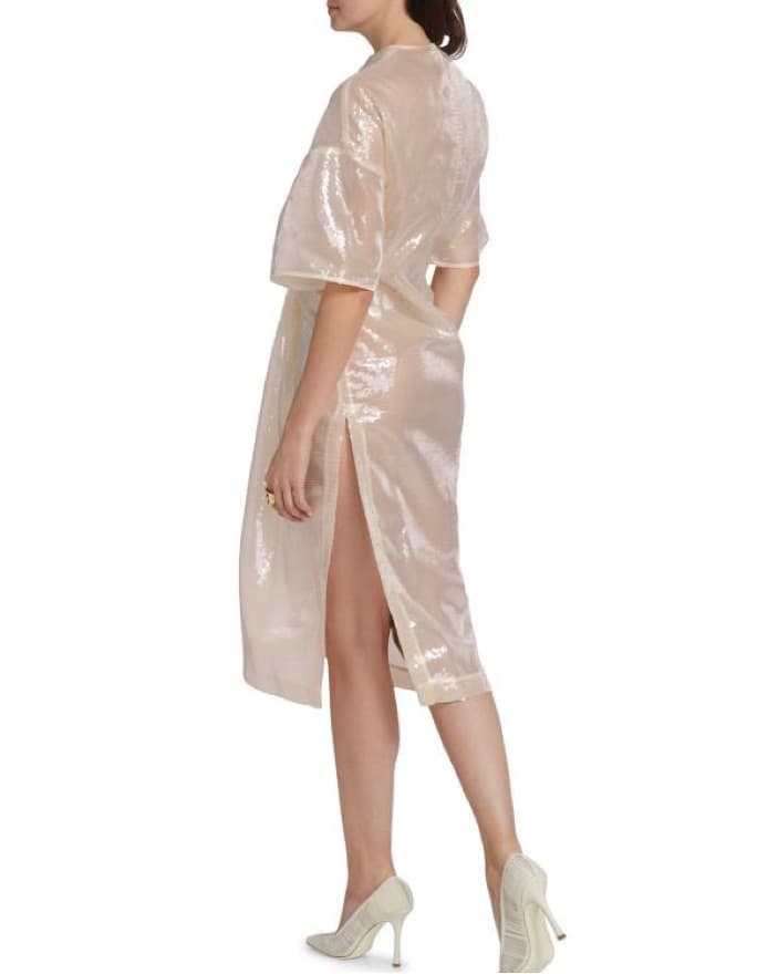 A.W.A.K.E. Mode Knotted Sequin Dress - Image 3