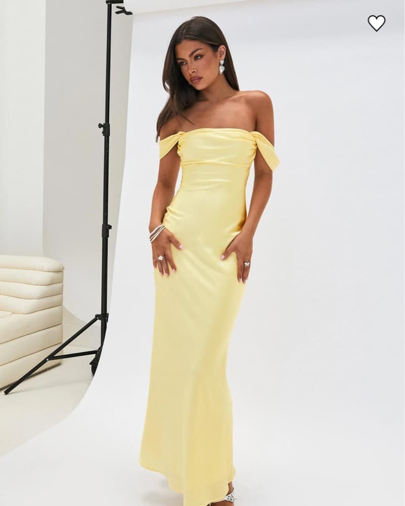 Princess Polly Off-Shoulder Maxi Dress - Image 1