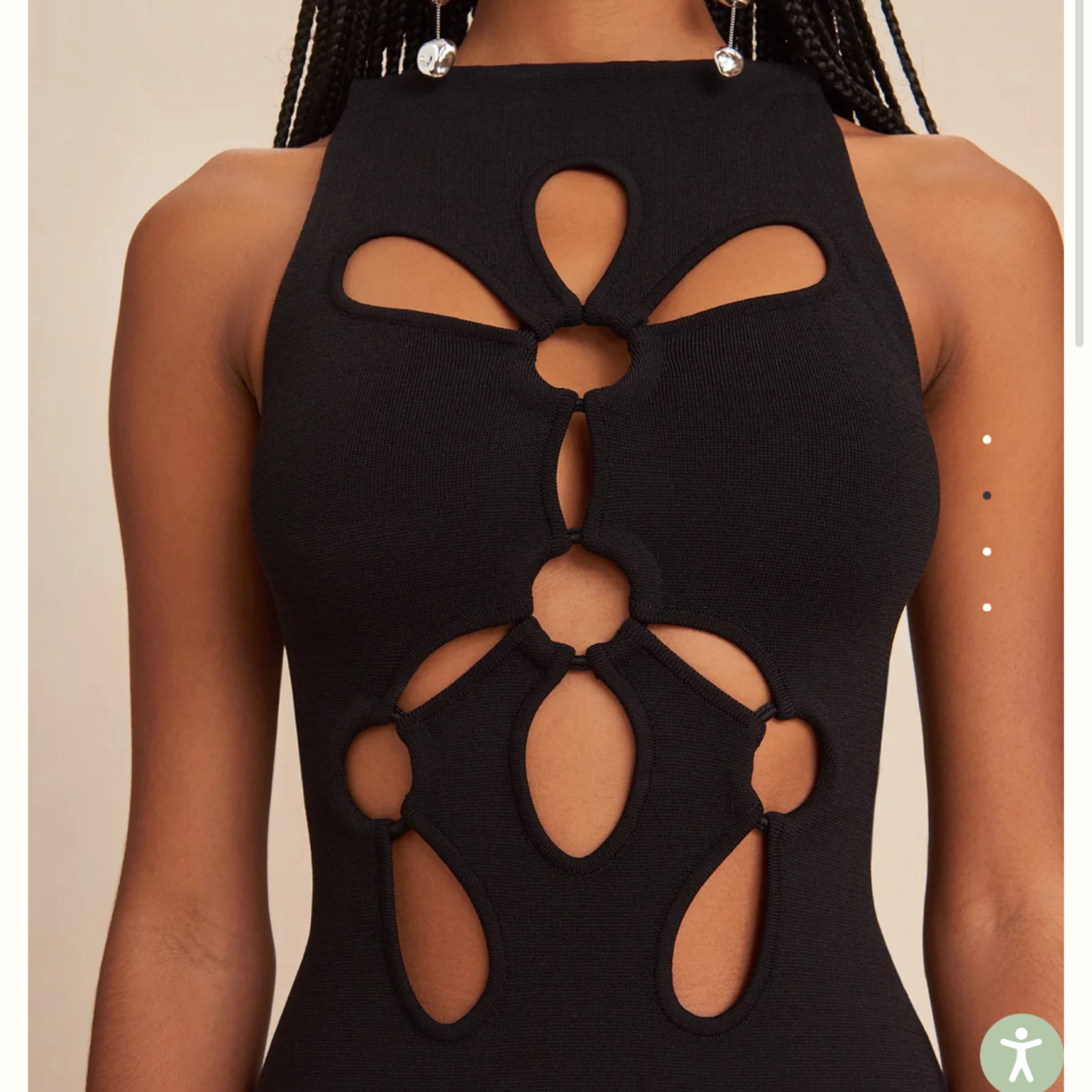 Cult Gaia Black Franco Knit Dress - Image 3