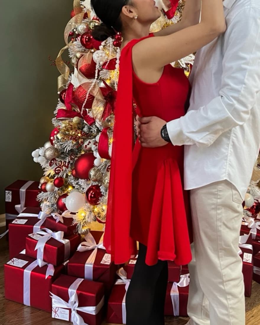 Mini Dress in Scarlet Red - Image 5