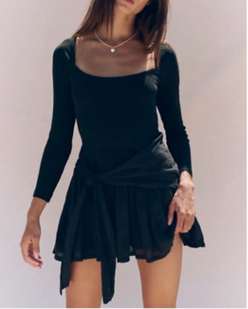 Free People Drop-Waist Mini Dress - Image 1