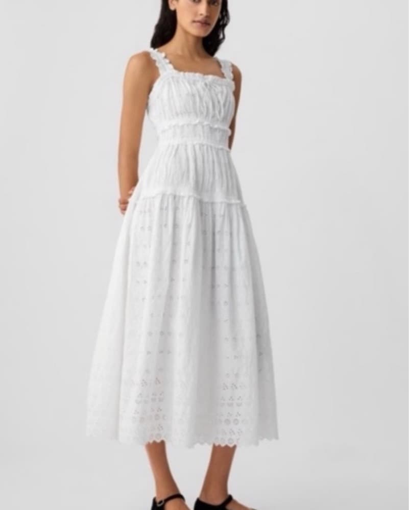 Gap X DOEN white Midi Dress - Image 3