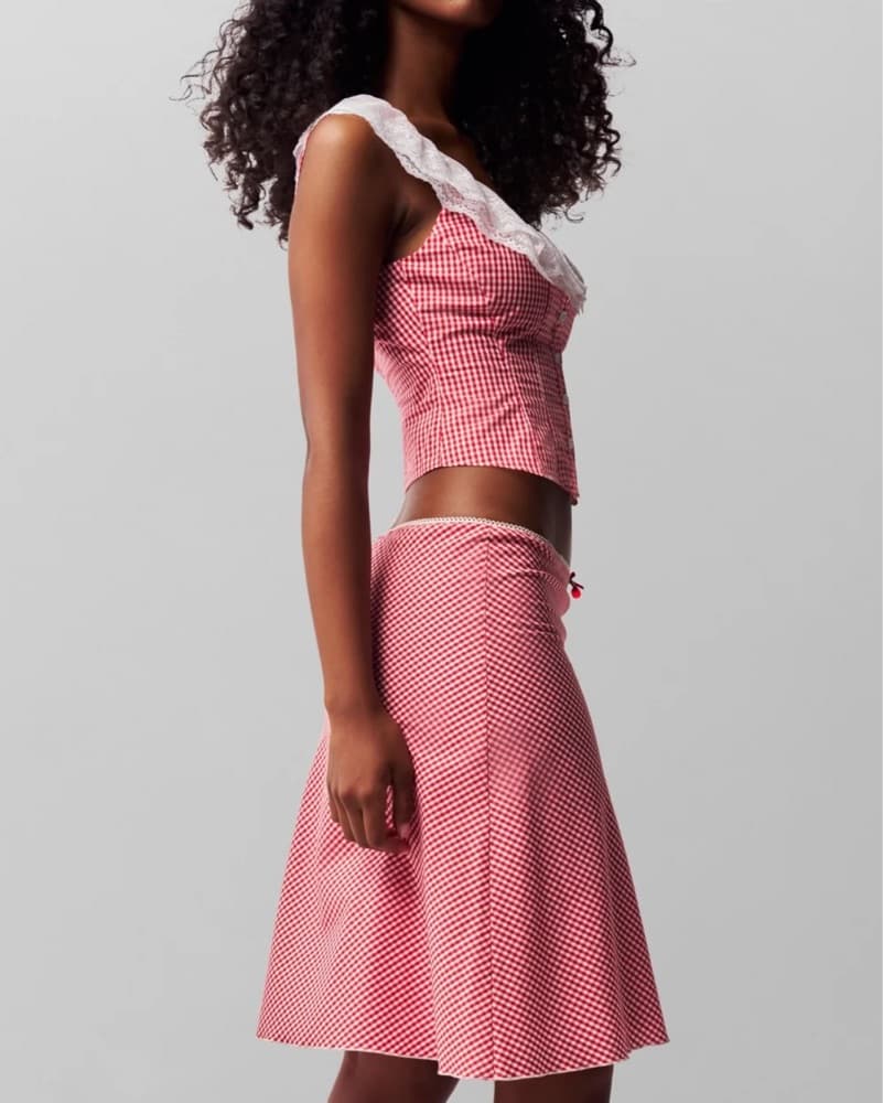 Danielle Guizio Red Gingham Set - Image 3