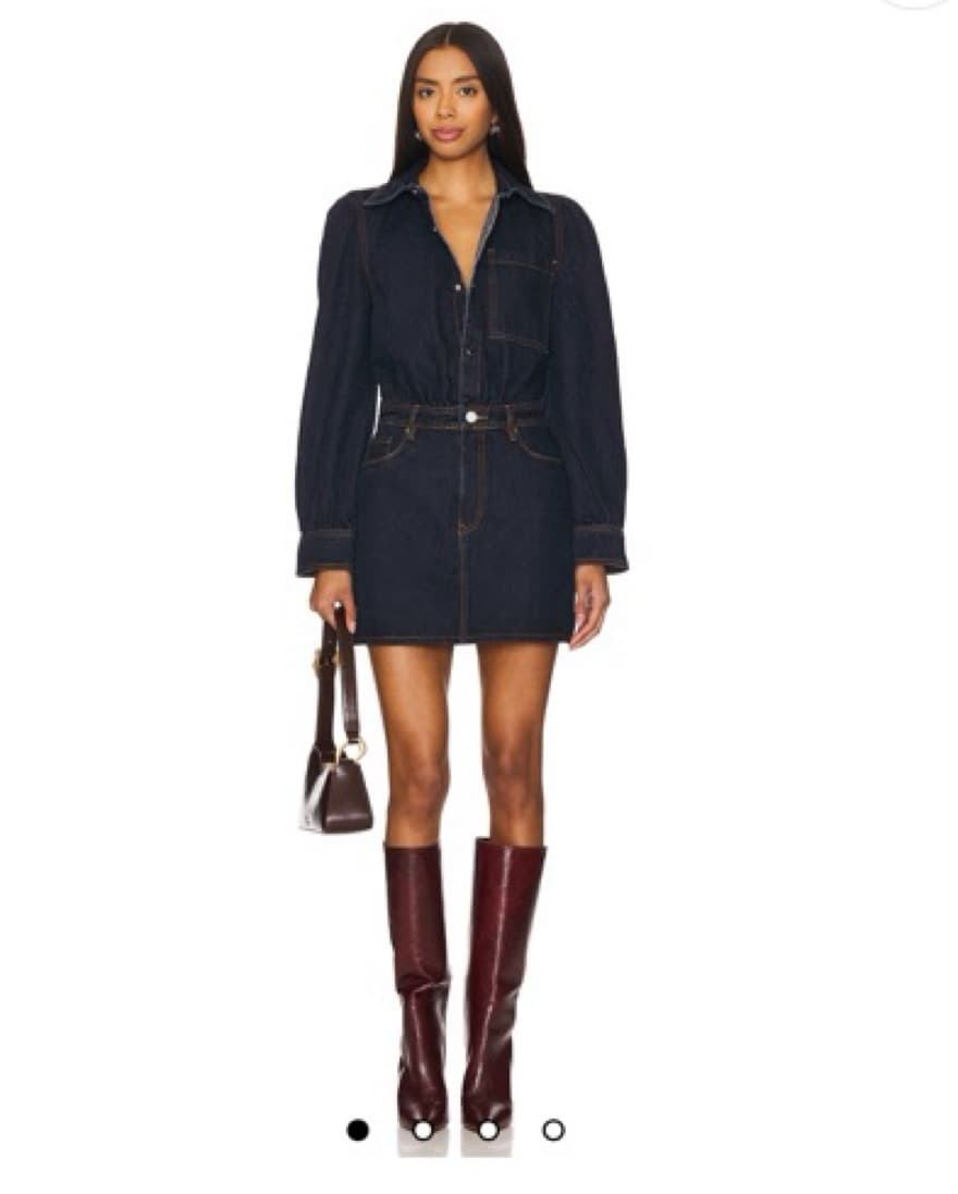 Blanknyc Deep Down Dress in Dark Indigo - Image 1