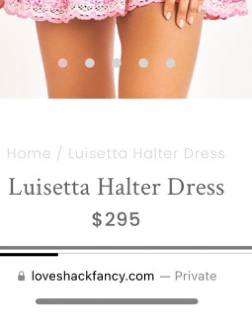 Loveshack Fancy Luisetta Halter Dress  - Image 2
